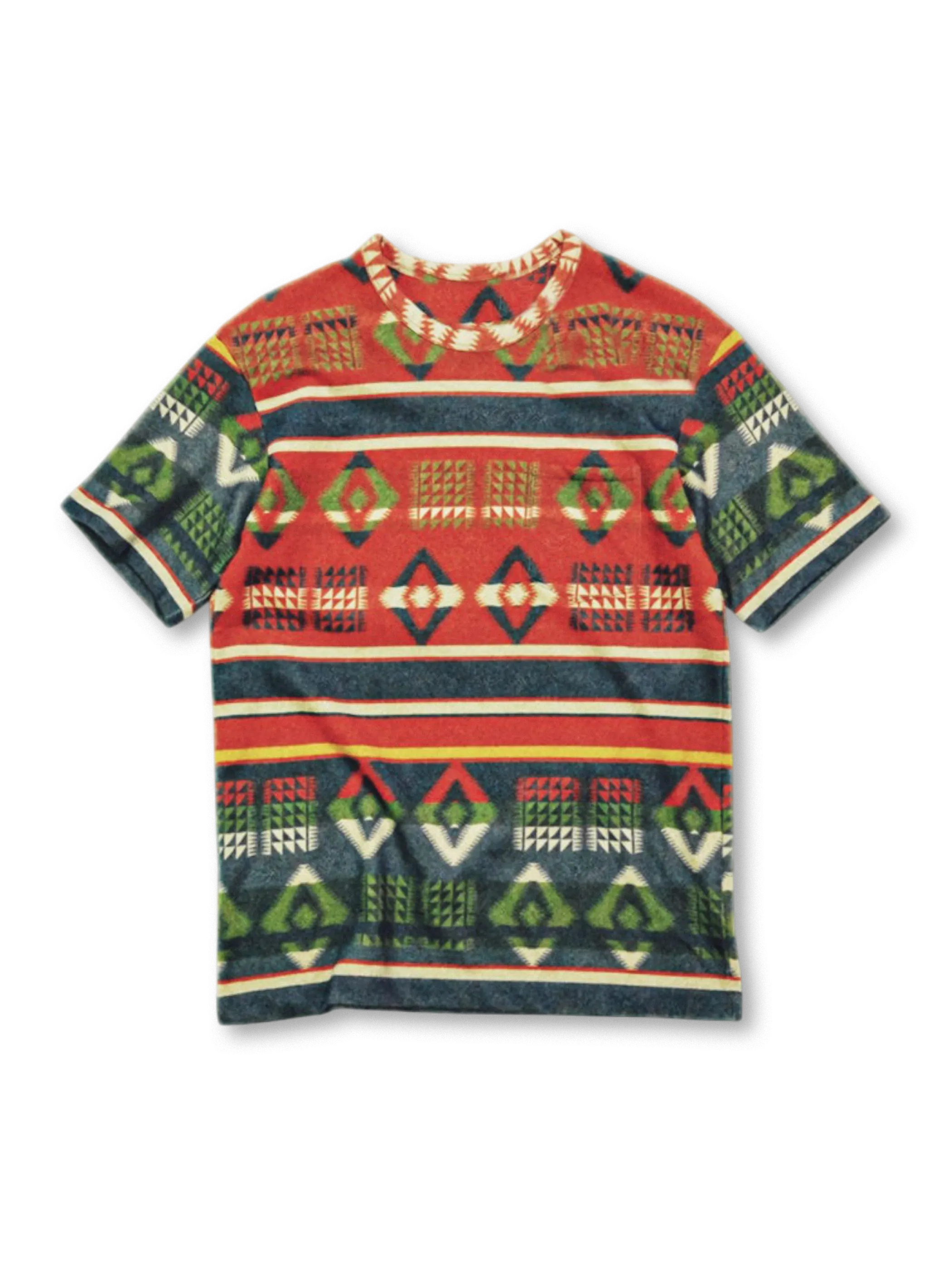 ナバホ族ブランケット文様を再現した厚手テリー素材Tシャツ