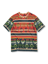 ナバホ族ブランケット文様を再現した厚手テリー素材Tシャツ