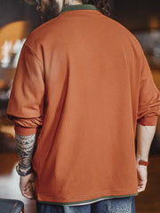 ナバホ刺繍 レイヤードカラー ニットポロ