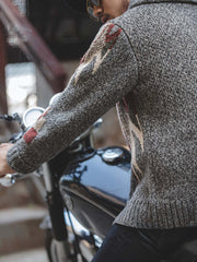 Navaja ショールカラー セーター