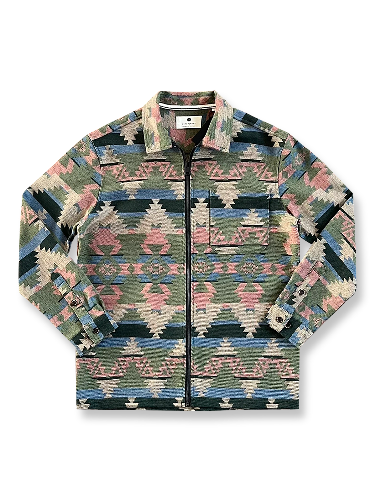 ナバホ柄ジャカード生地を使用したコーチジャケット