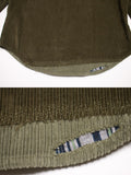 Navajo刺繍ヴィンテージ加工コーデュロイワークシャツ