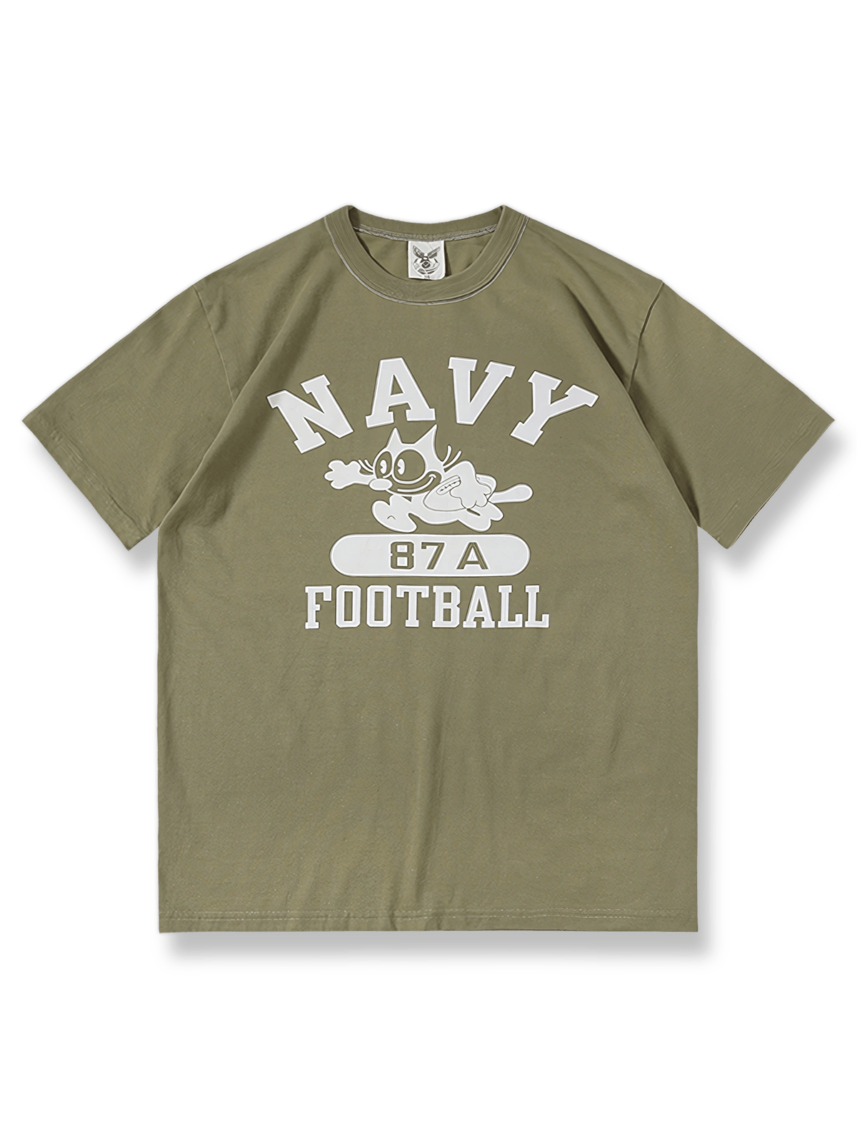 Navy Felix the Cat筒編み無縫製アメリカンヴィンテージ短袖Tシャツの全景画像