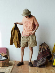 モデル着用NOT Vintage Tee ヴィンテージ加工質感Tシャツのスタイリング例