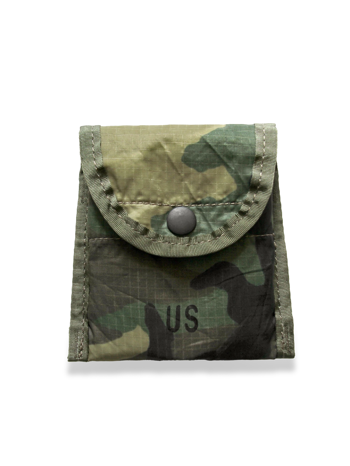 ナイロン迷彩柄小物入れポーチ、内部仕切り付き、防水性ナイロン素材、ミリタリーデザイン