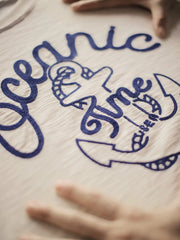 オーシャンアイアン刺繍Tシャツ