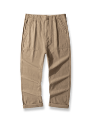 OG-107オリーブグリーンサテンワークパンツの全体展示