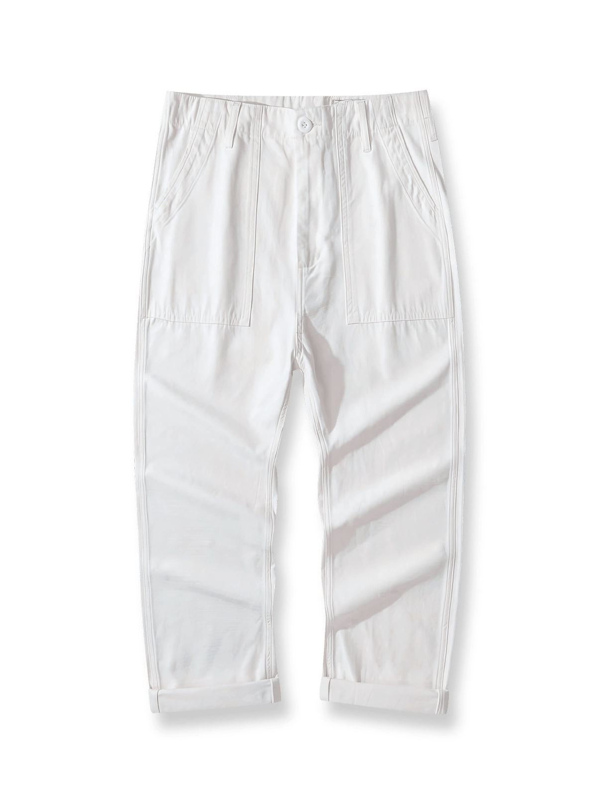 OG-107オリーブグリーンサテンワークパンツの全体展示