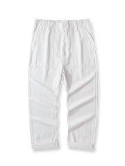 OG-107オリーブグリーンサテンワークパンツの全体展示