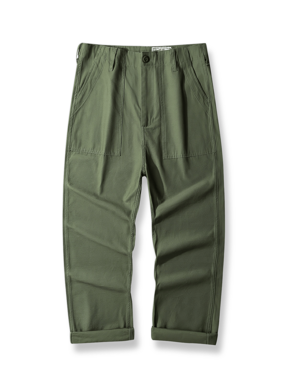 OG-107オリーブグリーンサテンワークパンツ