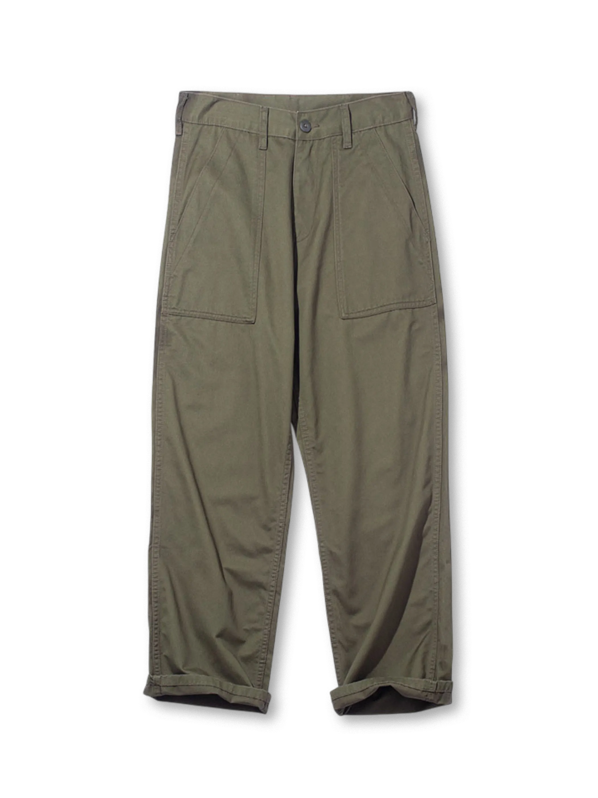 1960年代米軍作業着を再現した耐久性と快適さを兼ね備えたベイカーパンツ。