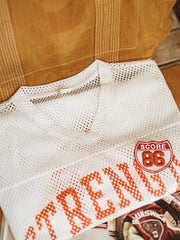 オリーブグリッド メッシュフットボールTEE