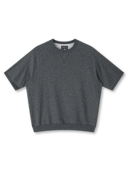 290gロングステープルコットンスラブループバック ラグランスリーブTシャツ