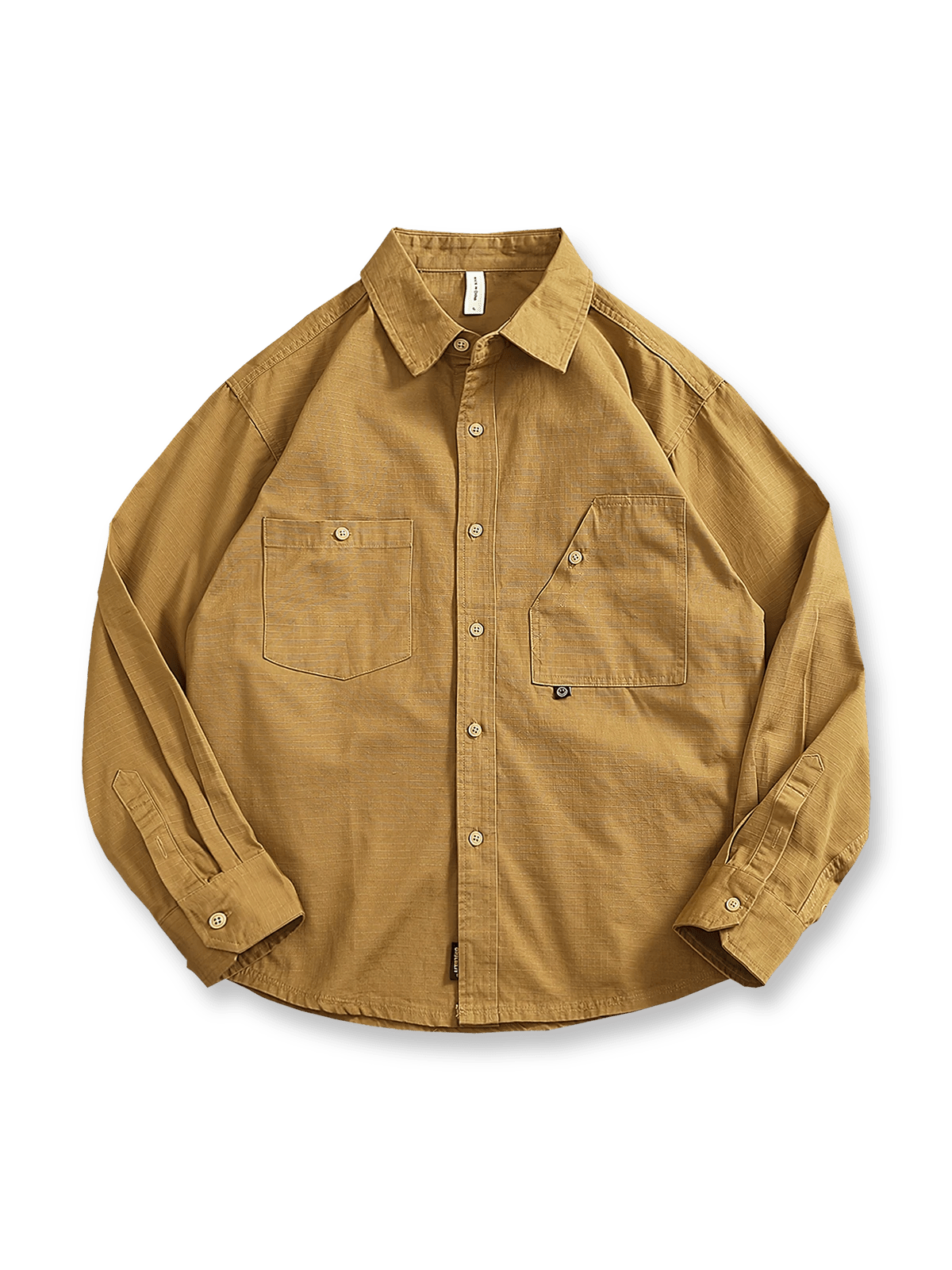 耐摩耗性素材とチェック柄が特徴のアウトドアワークシャツ。