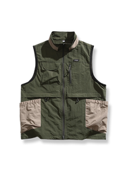 高密度タスロン素材と多機能ポケットを備えたアウトドアフィッシングベスト