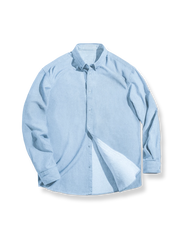 起毛オックスフォードビジネスシャツの上質な素材感とシルエット。