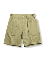 ビッグポケット付きのミリタリーデザインP37カーゴショーツ