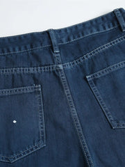 ペイントスプラッターウォッシュドデニムショーツ