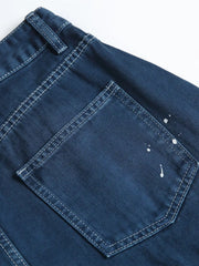 ペイントスプラッターウォッシュドデニムショーツ