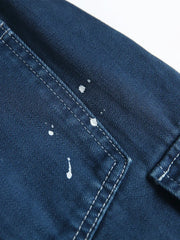 ペイントスプラッターウォッシュドデニムショーツ