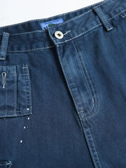 ペイントスプラッターウォッシュドデニムショーツ