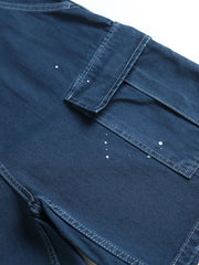 ペイントスプラッターウォッシュドデニムショーツ