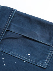 ペイントスプラッターウォッシュドデニムショーツ