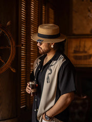 パナマ編み ボーターハット コンバーチブル