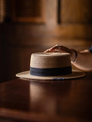 パナマ編み ボーターハット コンバーチブル