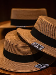 パナマ編み ボーターハット コンバーチブル