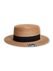 伝統的なパナマ地方の手編みストローハット、軽量麦わらで通気性良好、調整可能なアジャスター付きのコンバーチブルハット。