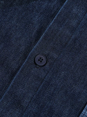 パネルパッチワークデニムシャツ