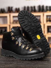 レトロワークスタイル レザーブーツ