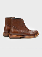 トップ牛革レザー ショートブーツ