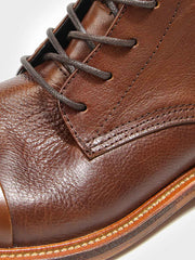 トップ牛革レザー ショートブーツ