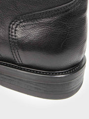 トップ牛革レザー ショートブーツ