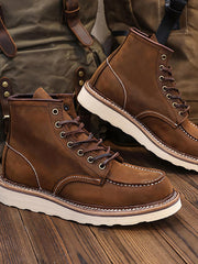 アメカジ クレイジーホースレザーデザートブーツ