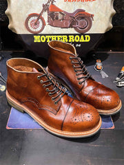 手作り ウォッシュ レザーブーツ