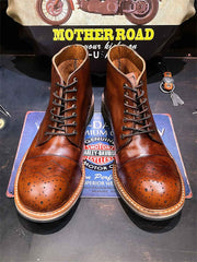 手作り ウォッシュ レザーブーツ