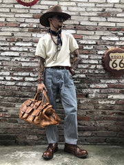 手作り ウォッシュ レザーブーツ