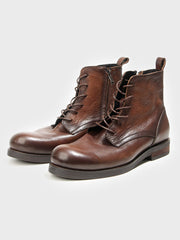 ハンドメイド エイジング牛革ブーツ