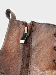 ハンドメイド エイジング牛革ブーツ