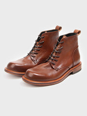 手作り一枚革 ミッドハイトブーツ