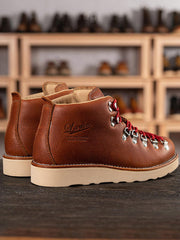 レトロワークスタイル レザーブーツ