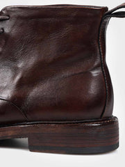 手作り トップグレインレザーブーツ