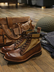 ユーズド加工 レザーブーツ