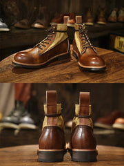 ユーズド加工 レザーブーツ