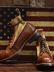 ユーズド加工 レザーブーツ