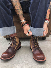 ユーズド加工 レザーブーツ