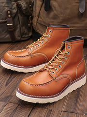 6色 クラシックワークレザーブーツ